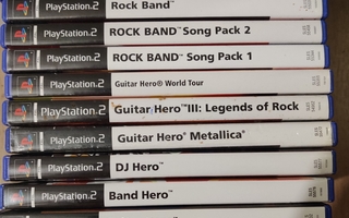 Guitar Hero ja Rock Band Pelien paketti