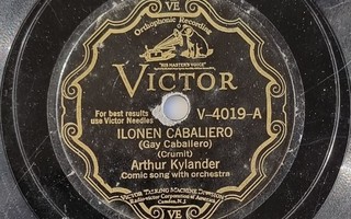 Savikiekko 1929 - Julia ja Arthur Kylander - Victor V-4019