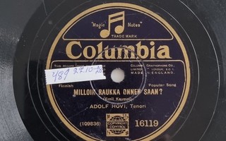 Savikiekko 1928 - Adolf Hovi - Columbia 16119