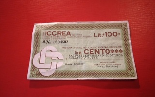 ITALY 100 LIRE 1977   H-0222