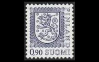 796II ** Leijonamalli 0,90 mk typ II (1977)