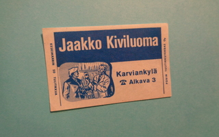 TT-etiketti Jaakko Kiviluoma. Karviankylä