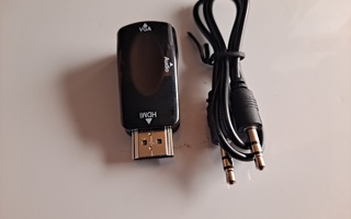 HDMI to VGA Adapteri Signaalin Muuntaja (UUSI)