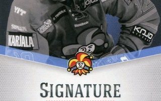 2012-13 Cardset STEVE MOSES Jokerit Signature nimmarikortti