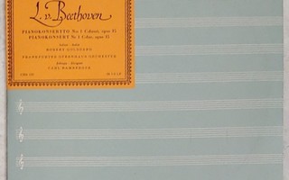 BEETHOVEN: Pianokonsertto N:o 1 – suomalainen 10” LP n. 1957