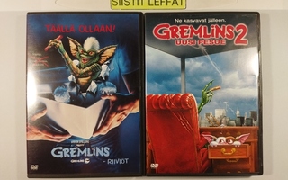 (SL) 2 DVD) Gremlins 1 & 2 - RIIVIÖT - SUOMIKANNET