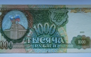Venäjä Russia 1.000 Ruplaa 1993