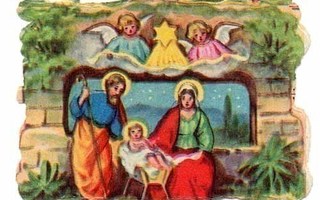 WANHA / Maria ja Joosef, Jeesus ja enkeleitä. 1900-l.