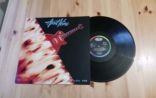 April Wine – Walking Through Fire lp orig 1985 Hard Rock nm