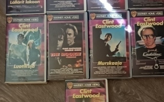 CLINT EASTWOOD  18 kpl Elokuvan Keräilysarja VHS