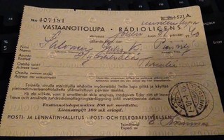 Turenki Siltaleima 1pt Vastaanottoluvalla 1940 PK150/12