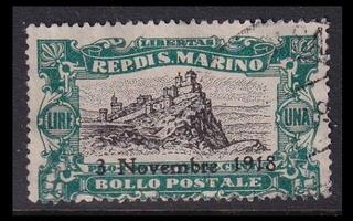 San Marino 65 o 1. maailmansodan päättyminen 1 L (1918)