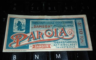 Hämeenlinna Samson Tupakka Parola PK300/1