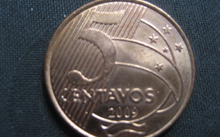 Brasilia  5 centavos  2009  KM # 648  cu päällyst teräs