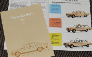 1984 Mercedes-Benz Taksi esite - Lang - KUIN UUSI