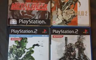 Metal Gear Solid 1, 2, 2 Substance & 3 PS1 / PS2