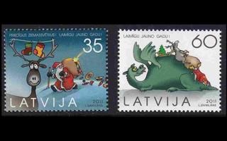 Latvia 822-3 ** Joulu (2011)