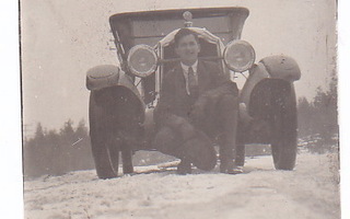 VANHA Valokuva UPEA Auto 1920-l 5,5 x 8,5 cm