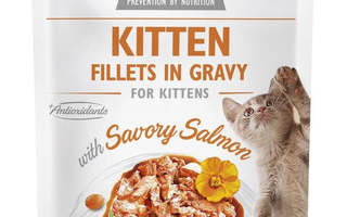 BRIT Care Cat Kitten Savory Salmon Pouch - kissan märkäruo