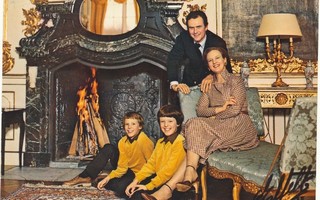 Tanskan kuninkaallinen perhe - vanhahko kortti