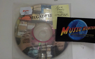 MEGADETH - SWEATING BULLETS RARE PROMO CD