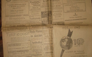 Sanomalehti  Helsingin Sanomat  3.5.1945