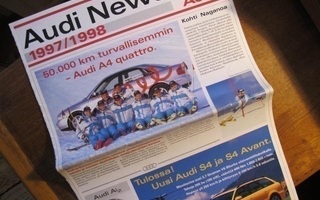 Audi News 1997/1998 + mallistoesite 1998