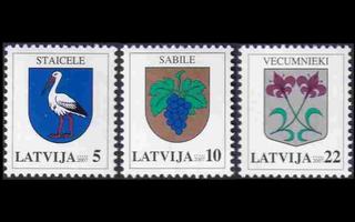 Latvia 693-5A_I ** Käyttösarja Vaakuna -07 (2007)