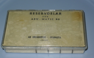 ABU-MATIC 80 varaosalaatikko,ei sisällä osia