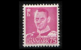 Tanska 318 ** Frederik IX 75 öre (1948)