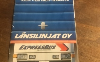 Expressbus-aikataulu vuodelta 2002