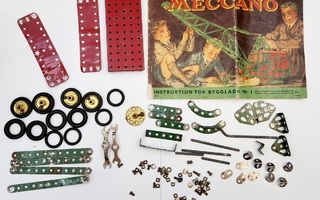 Vintage Meccano rakennussarja (1955?)