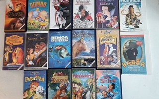 VHS DISNEY VHS kasetteja 16 kpl