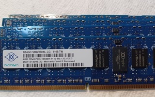 DDR3 muistia 4 x 4GB ECC