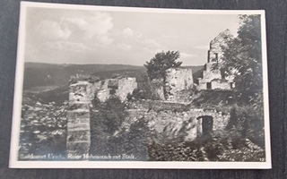 Luftkurort Urach. RuineHohenurach mit Stadt, vanha valokuva