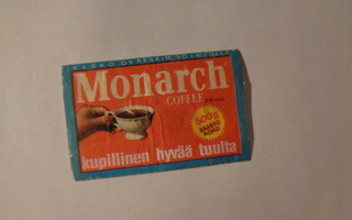 TT-etiketti Monarch coffee kahvia