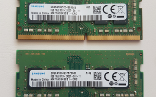 16 GB DDR4 2400T Samsung SO-DIMM muistia