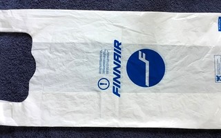 Finnair muovikassi Pitkä