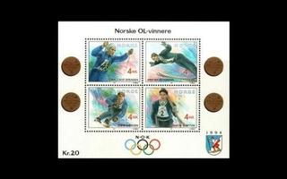 Norja 1090-3BL17 ** Talviolympialaiset blokki (1992)
