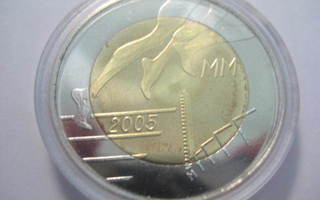 Suomi 5 euro 2005 BU, yleisurheilun MM