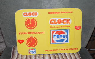 clock hampurilaisravintola pahvi
