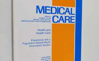 Duncan Neuhauser : Medical care : official journal of the...