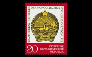 DDR 1688 ** Mongolian vallankumous 50v (1971)