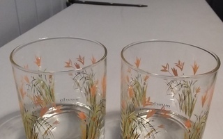 Laura Peterzens Muurla, 2 lasia, kukka -tai heinäkoristein