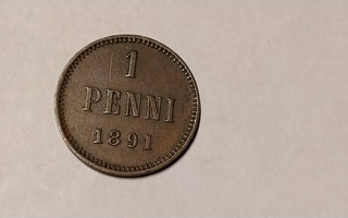 1 penni 1891