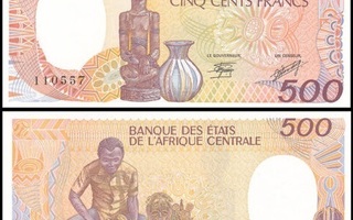 C.A.S. Central African Rep. 500 Francs 1987 UNC P-14c