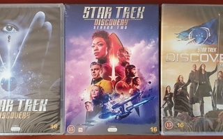 Star Trek Discovery kaudet 1- 5 - Dvd boxit  2 Star elokuvaa