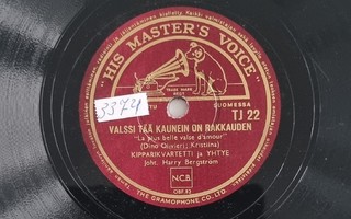 Savikiekko 1953 - Kipparikvartetti  His Master's Voice TJ 22