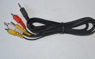 2x3.5mm to 3 x rca