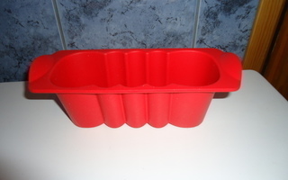 Tupperware silikoni mini leipävuoka punainen